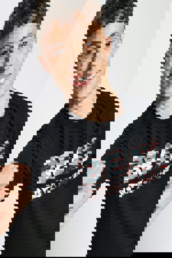 Beat Boyz Club Peak T-Shirt - Black/Camo Fade