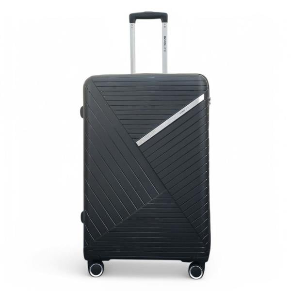 Infinity Luggage Robust PP Hard Shell 8 Wheels Luggage Travel Holiday Cabin Suitcase Set