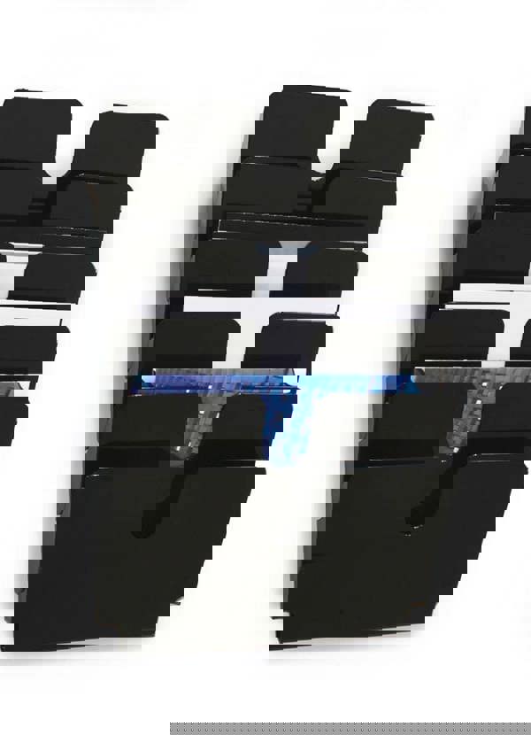 Durable FLEXIPLUS 6 Wall Mounted Literature Tray | A4 Landscape Holder | Black