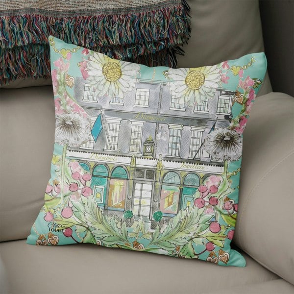 Claire Louise Tiffany In Full Bloom 45cm x 45cm Double Sided Cushion