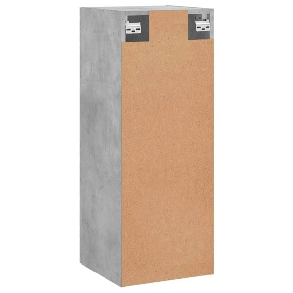 Berkfield Wall Mounted Cabinet Concrete Grey 34.5x34x90 cm