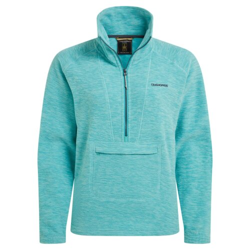 Craghoppers Womens Esk II Half Zip Fleece Top - Glazed Aqua - Glazed Aqua - 60% Recycled Polyester/40% Polyester