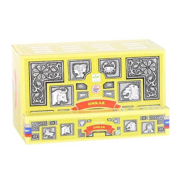 Serano 12 Packs of Superhit Omkar Incense Sticks by Satya