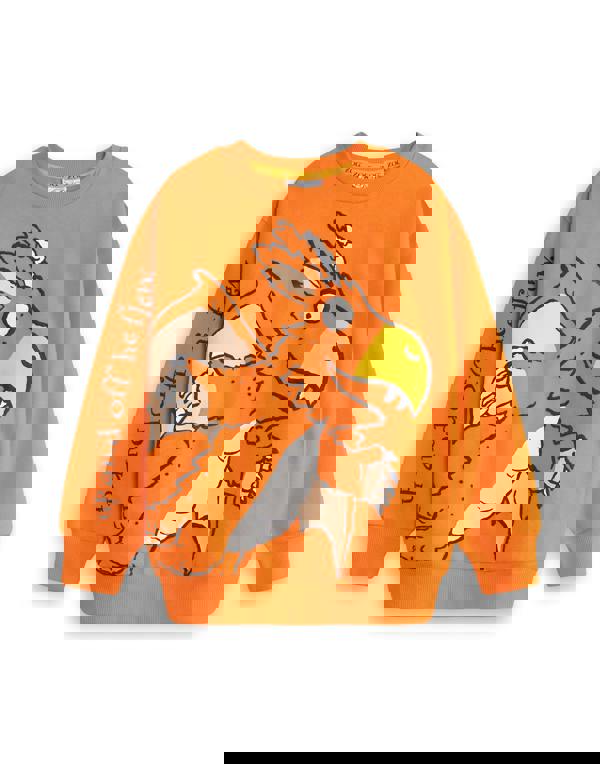 Vanilla Underground Zog Unisex Kids Orange Character Sweatshirt