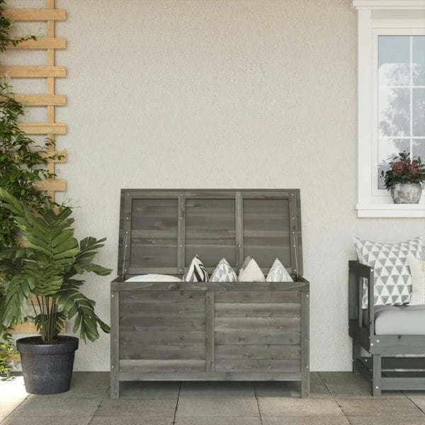 Berkfield Garden Storage Box Anthracite 99x49.5x58.5 cm Solid Wood Fir