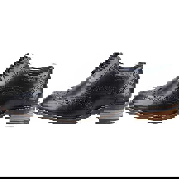 Hush Puppies Dustin Brogue Leather Men's Black Brogues Shoes