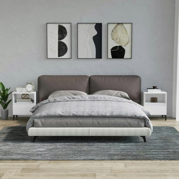 Berkfield Bedside Cabinets 2 pcs White 40x35x50 cm