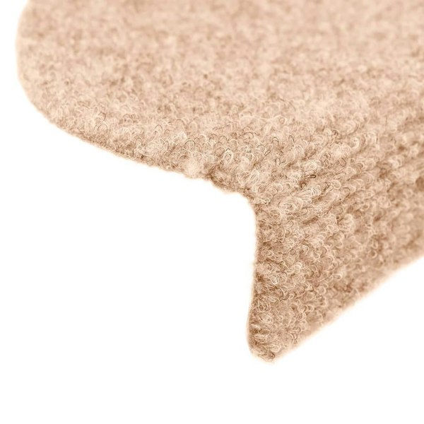 Berkfield Self-adhesive Stair Mats 5 pcs Brown 65x21x4 cm Needle Punch