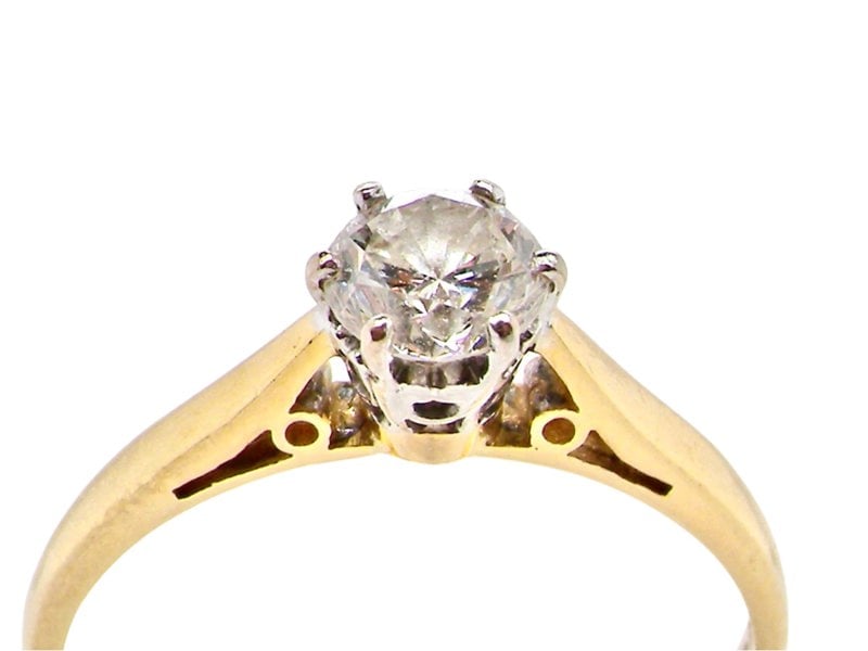 Vintage Tom A half carat solitaire diamond ring