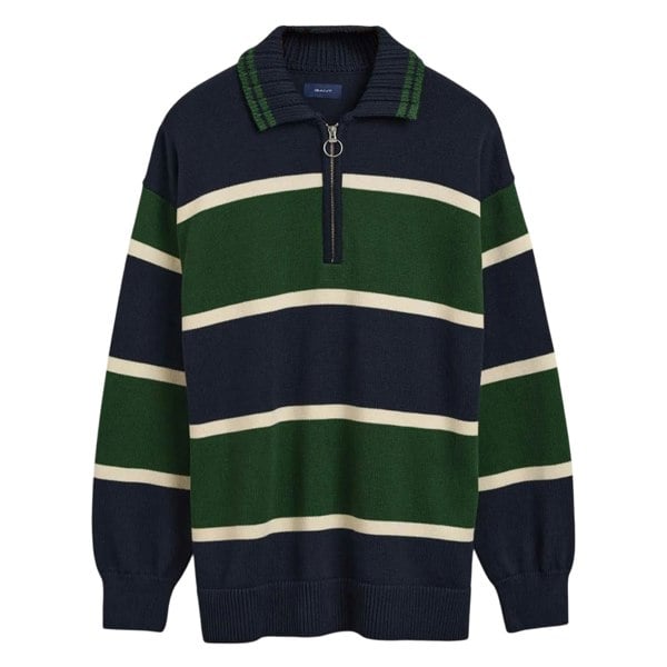 Gant Unisex Adult Knitted Heavy Rugby Sweatshirt - Blue