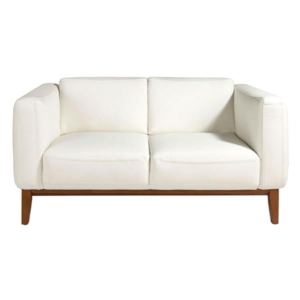Angel Cerdá White leather sofa 6115/6118