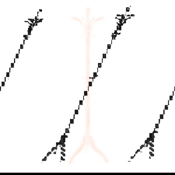 BMBO Wooden Coat Stand With 13 Hooks