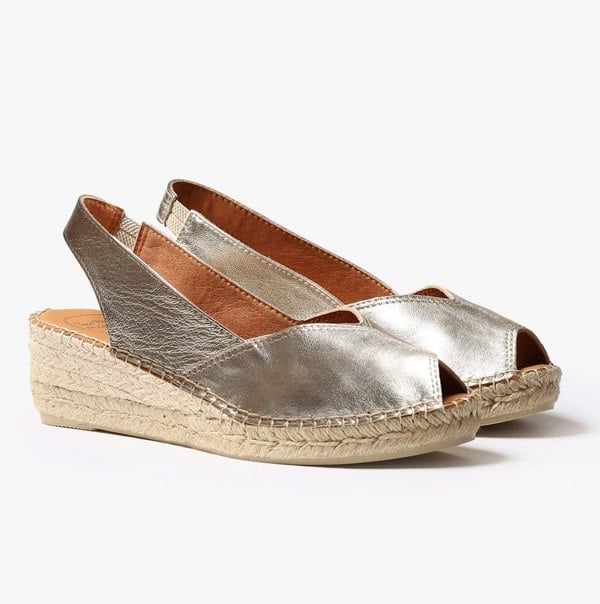 Toni Pons BERNIA Womens Espadrille Platinum