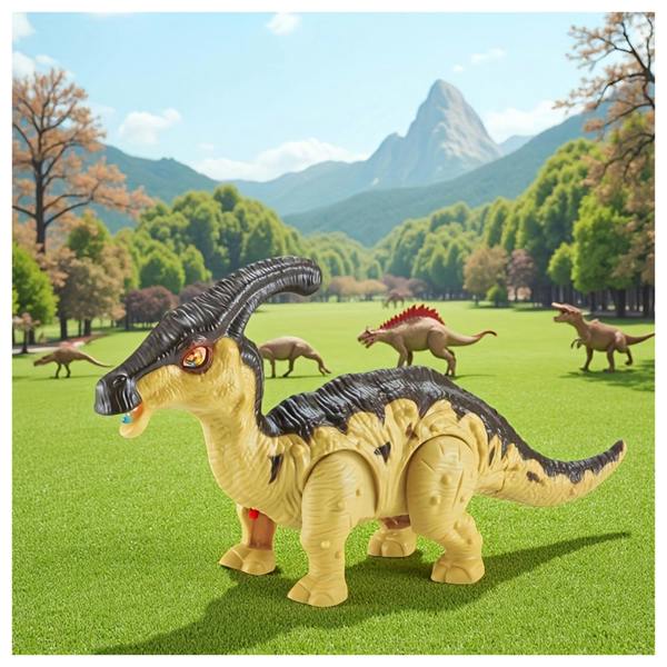 Dragodirect Electric Walking Dinosaur Toy with Lights, Sounds Moving Tail