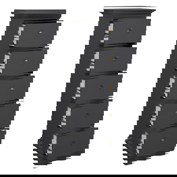 Furniture To Go Paris Chest 5 drawers in Matt Grey