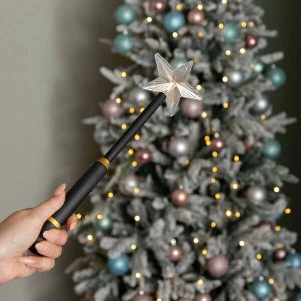 Samuel Alexander 33cm Battery Operated Light up Black Remote Control Magic Wand with Connector