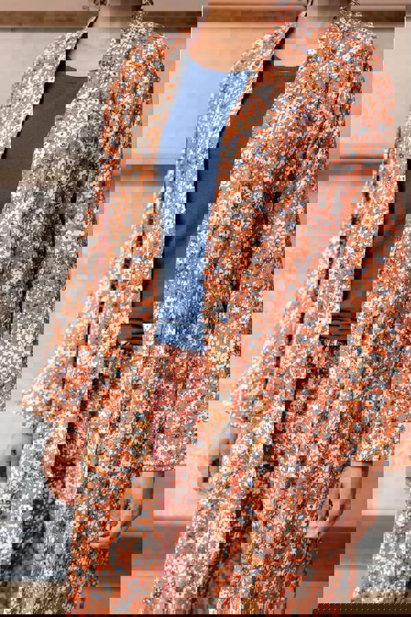 Lily & Me Day Break Cotton Dressing Gown Ginger