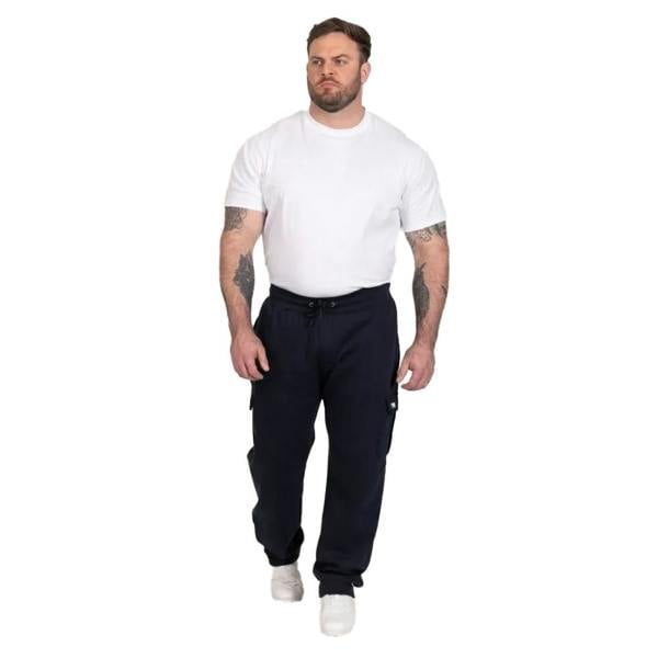 Duke Mens Dexter D555 Bear Embroidered Kingsize Joggers - Navy - 