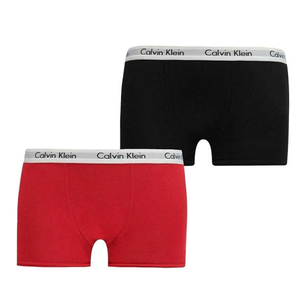 Calvin Klein Boys Boxer Shorts (Pack of 2) - Black/Red - 