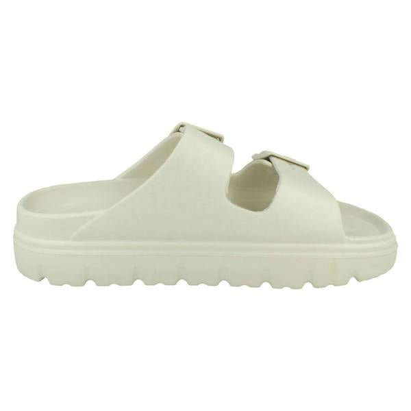 Spot On Ladies Spot On Casual Buckle Detail Sliders Sandals F12101