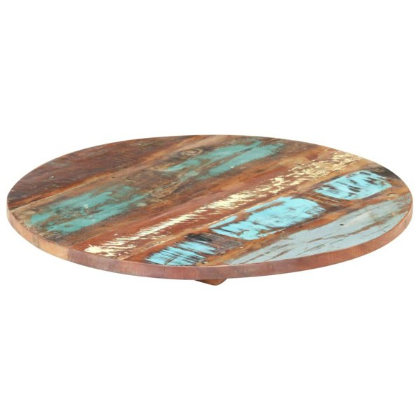 Berkfield Round Table Top 50 cm 25-27 mm Solid Reclaimed Wood