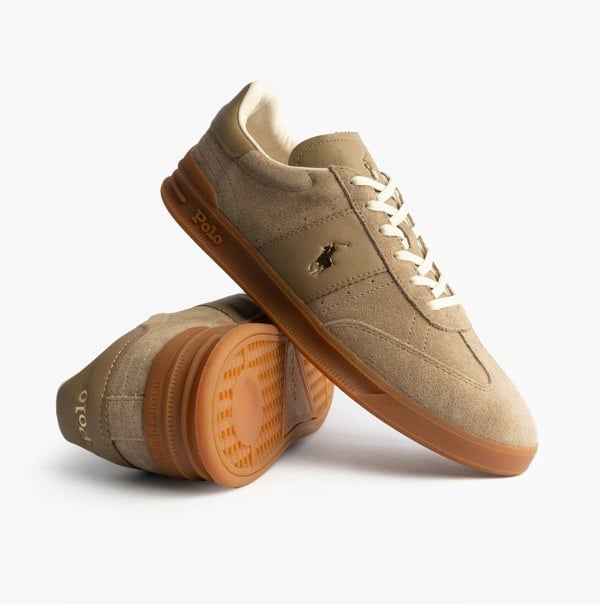 Polo Ralph Lauren Heritage Aera Mens Lace Up Suede Trainer Dirty Buck
