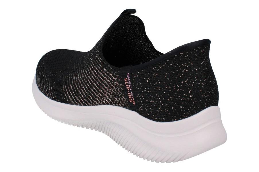 Skechers Hands Free Slip-Ins Ultra Flex 4.0 Midnight Sparkle Womens Shoes 150805 Trainers  BKRG