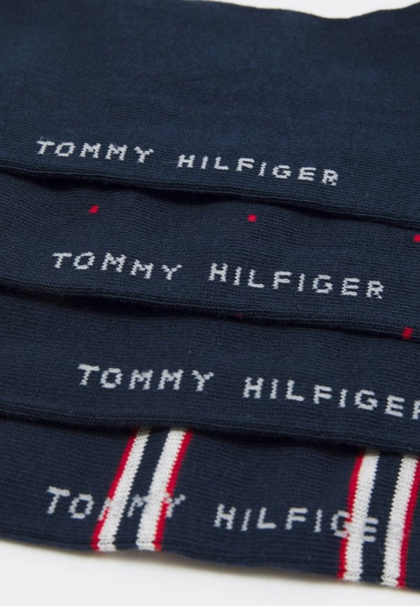 Tommy Hilfiger Men's Navy Blue 4 Pack Socks Gift Box (Size 9-11 UK)