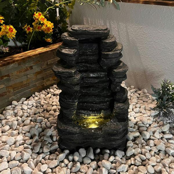 Tranquillity Water Features Mini Rock Cascade Rock Effect Water Feature