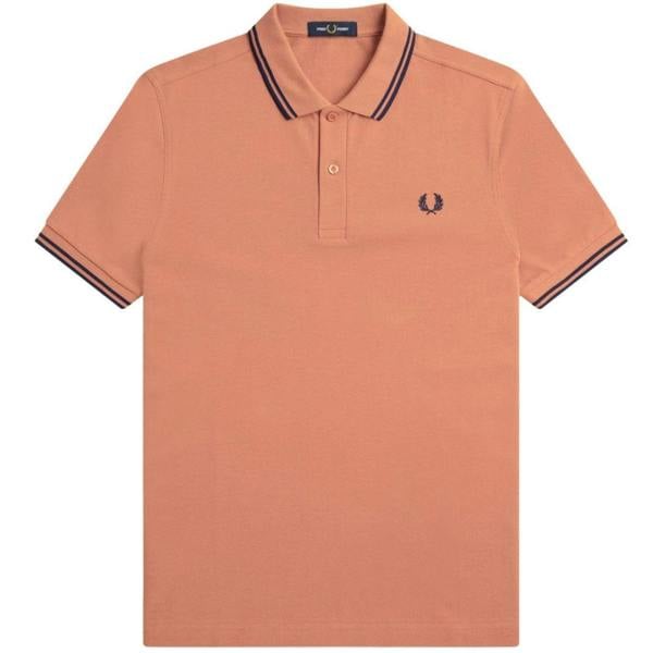 Fred Perry Twin Tipped Light Rust Polo Shirt XS
