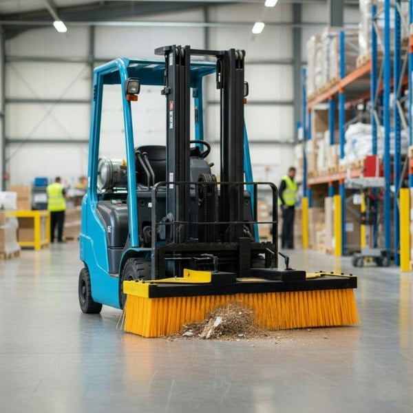 T-mech Forklift Sweeper Brush With Stands