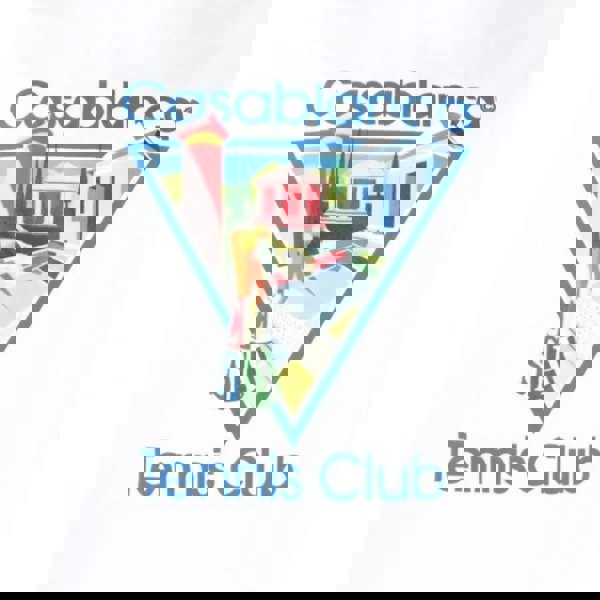 Casablanca Le Joueuse Tennis Club Design White T-Shirt L