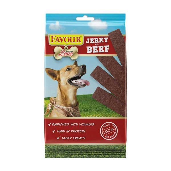 Favour Beef Jerky Strips Dog Treats