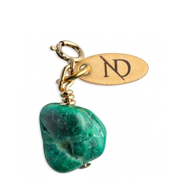 N'Damus London Malachite Gemstone Charm