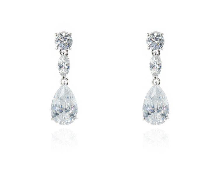 Cachet London Maxine Silver Drop Earrings