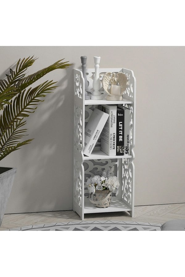 Living and Home 3 Layers Rustic Storage Display Shelving Unit