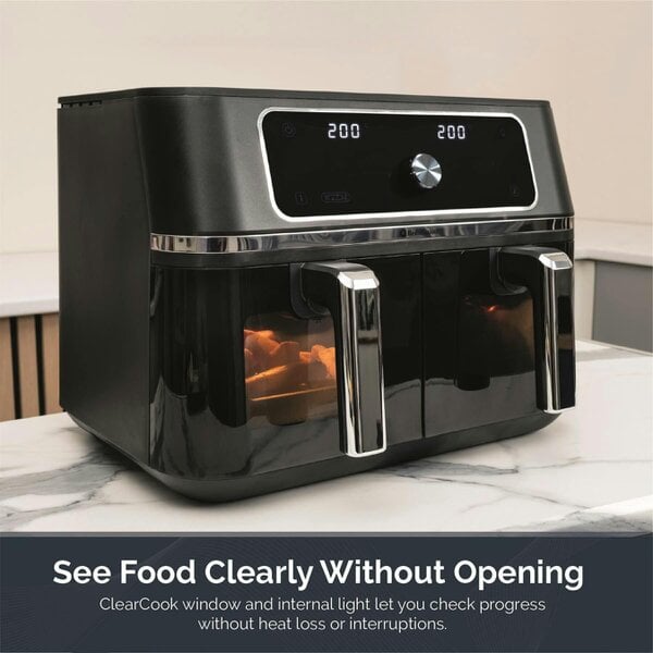 Rediffusion ClearCook 9L Dual Zone Air Fryer with Viewing Window