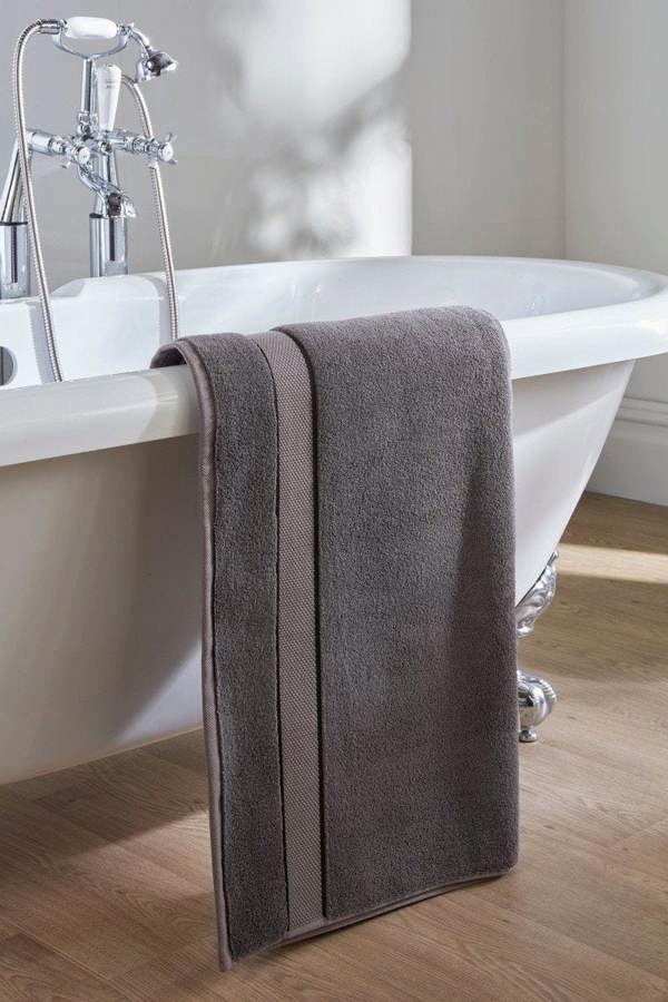 Bamboo Bath Sheet in Smoke Grey - Bath Towels