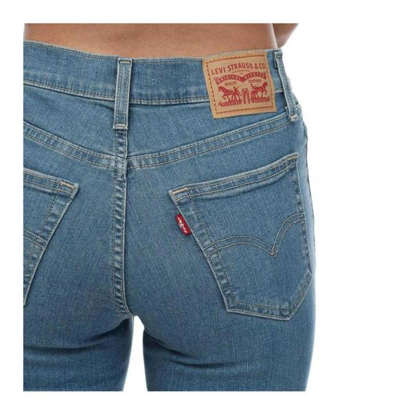 Levis Womens/Ladies 720 High Rise Super Jeans - Light Blue - 