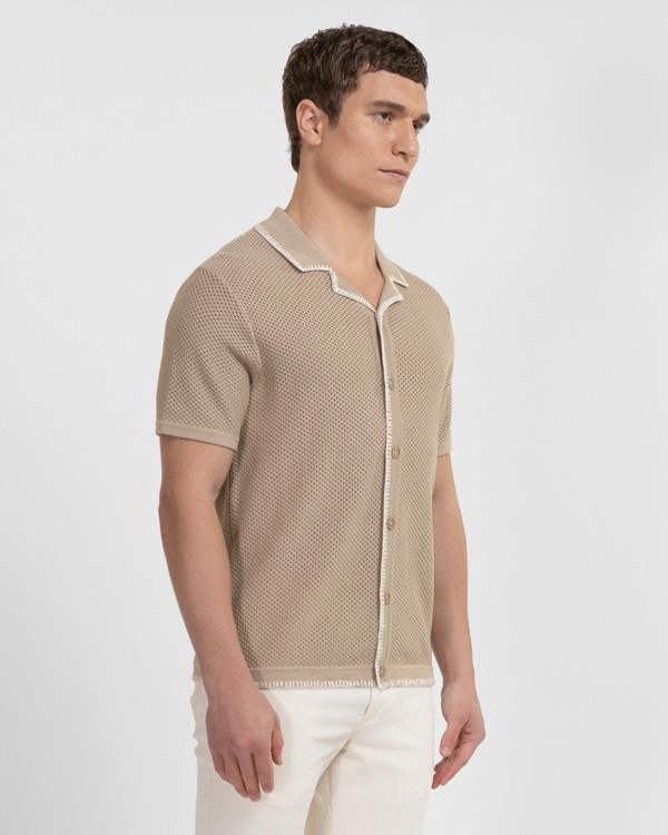 Steel & Jelly Morden - Honeycomb Knit Short Sleeve Shirt