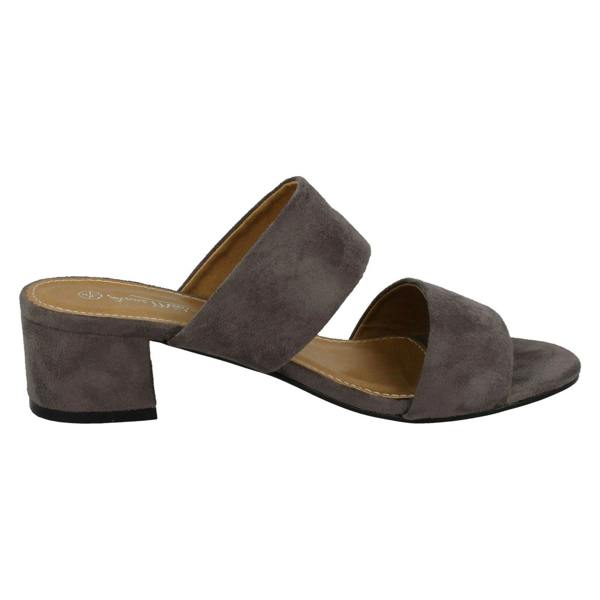 Anne Michelle Ladies Anne Michelle Mid Heel Mule Strap Sandals