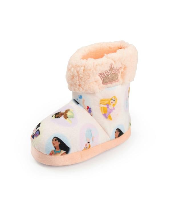 Disney Girls Pink Princesses Slipper Boots