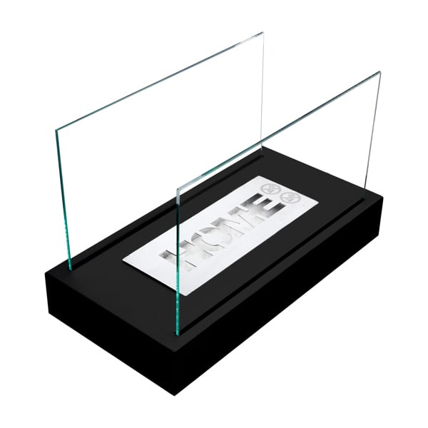 BIOFireplacesGMT Freestanding Bio Fireplace Home Black Matt Ventless