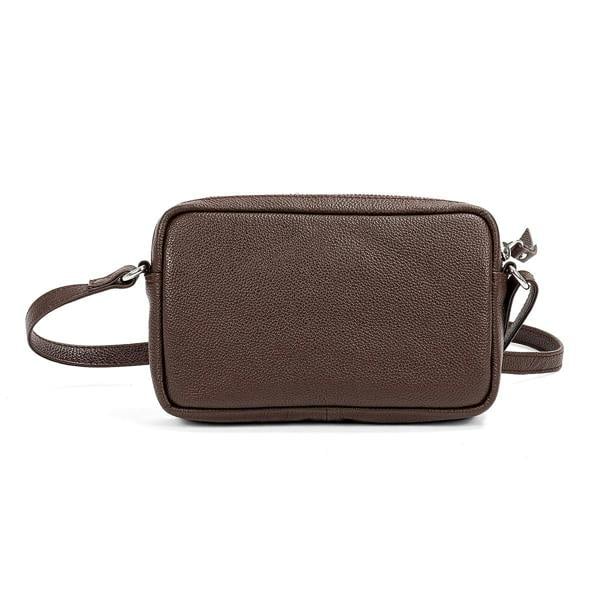 Pia All Lined Up Wine Leather Purse with Strap