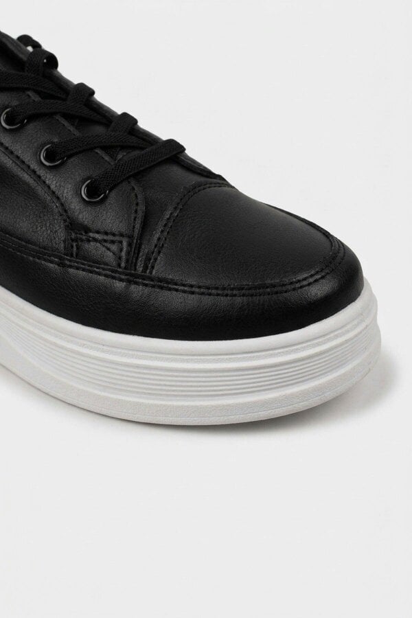 ikrush Bronagh Faux Leather Platform Trainers