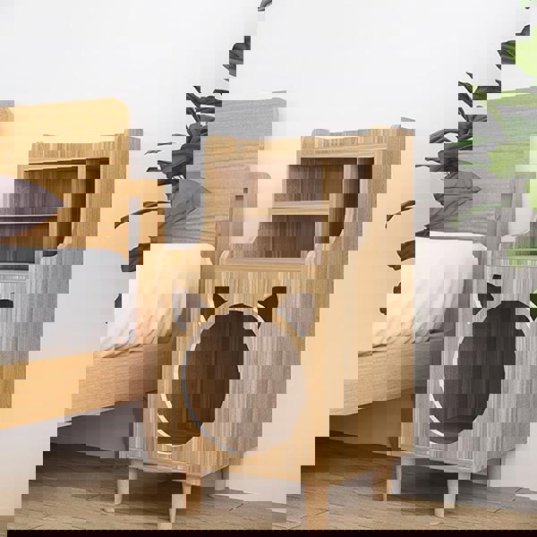 Pura Side Table With Pet House, Wood-Weilai Concept-Weilai Concept