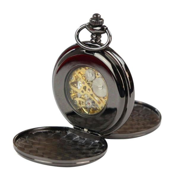 TruClothing Classic Mechanical Pocket Watch Peaky Blinders Vintage Skeleton Automatic