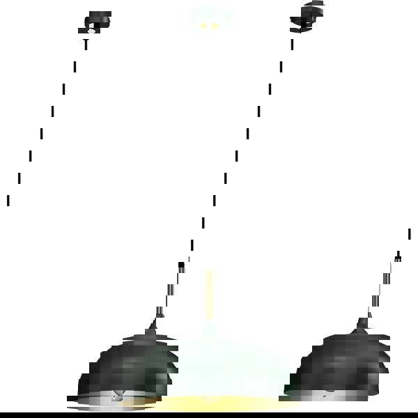 Milagro Pendant Lamp Lincoln Green/Gold 1XE27 35cm