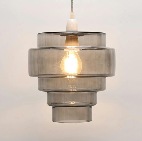Pagazzi Lighting Mira Smoke Easy-Fit Pendant