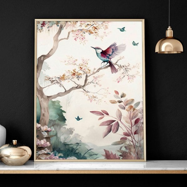 3 set of wall art | chinoiserie prints for living rooms